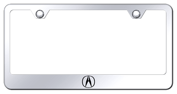 Acura Logo Laser Etched Mirrored Finish Stainless Steel Frame
