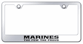 Marines The Few The Proud Laser Etched Stainless Steel License Plate Frame