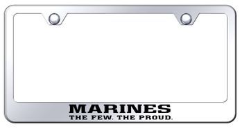 Marines The Few The Proud Laser Etched Stainless Steel License Plate Frame