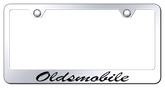 Oldsmobile Script Laser Etched Mirrored Stainless Steel Frame