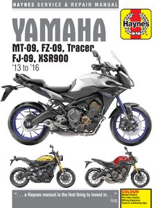 Yamaha MT-09, FZ-09, Tracer FJ-09 & XSR900 Haynes Repair Manual (2013-2016)