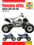 Yamaha Raptor 660 & 700 ATV Haynes Repair Manual (2001-2012)