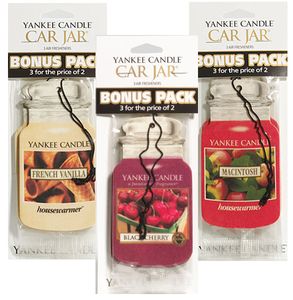 Yankee Candle Car Jar Air Fresheners (3 Pack)