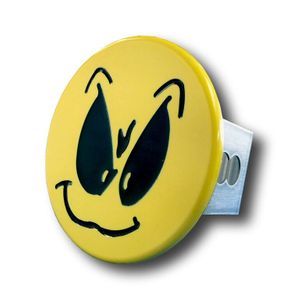 Yellow Grimace Face Stainless Steel Hitch Plug