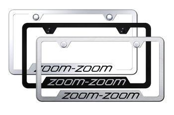 Zoom Zoom Laser Etched Stainless Steel Cut-Out Frame