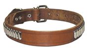Leather Roller Stud Collar