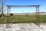 92t Double Wide Wrought Iron Mission Arbor