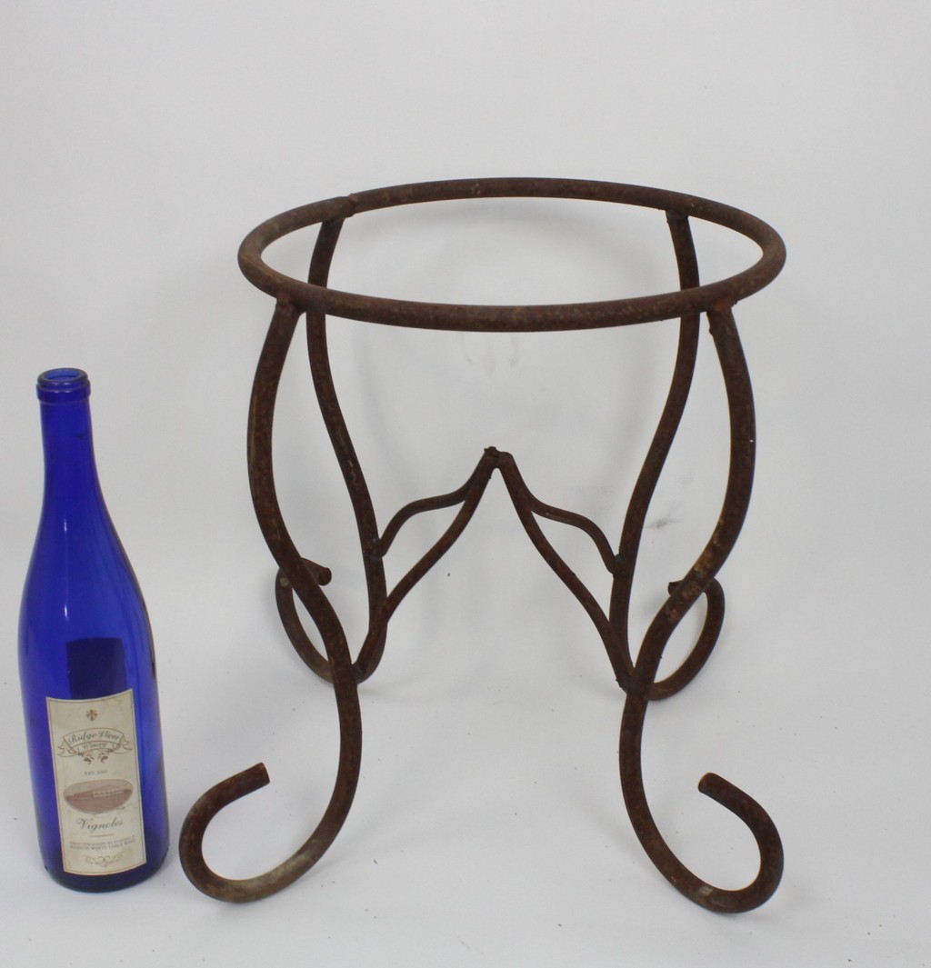 14" Wrought Iron Pot Holder Plant Stand