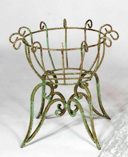 18 Wrought Iron Round Heavy Plant Stand - Pot Holder