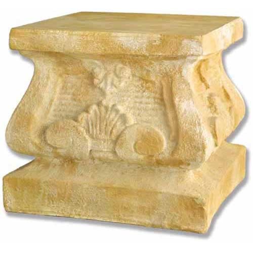 19" Fiber Stone Tuscany Pedestal Base for Statue or Pot