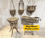 19 Wrought Iron Small Geraldine Basket Planter
