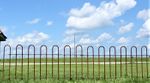 2 Hairpin Wrought Iron Fence Panels - All Hoops