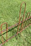 2 Hairpin Wrought Iron Fence Panels - All Hoops