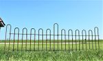 2 Hairpin Wrought Iron Fence Panels - All Hoops