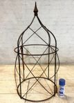 20dia Wrought Iron Chubby Rose Topiary Vegetable Obelisk