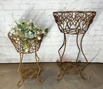 21 Wrought Iron Diamond Planter Decorative Container