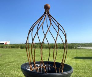 27 Wrought Iron Beatrice  Ball Topiary Metal Plant Support