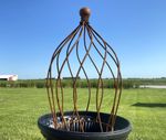 27" Wrought Iron Beatrice  Ball Topiary Metal Plant Support