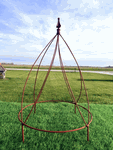 23 Inch Berry Wrought Iron Obelisk Plant Support