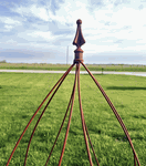 23 Inch Berry Wrought Iron Obelisk Plant Support