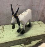 16 Large Recycled Germaine Metal Goat - Barn Yard Art Statue - Lawn Ornament