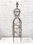 Mystic 26" Small Sphere Garden Obelisk - Topiary