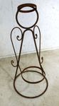 23" Metal Angel Pot Holder - Wrought Iron Garden Statue