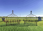 27  Wrought Iron Planter - Tuscan Wall Basket