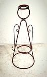 28" Large Angel Wrought Iron Art Statue - Flower Pot Holder   