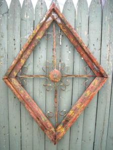29" Wooden Diamond Wall Hanging
