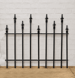 Wrought Iron All Spear 2ft Tall Fence - 2/3rd Panel