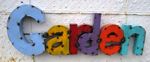 3 - D  Metal Garden Trade Sign