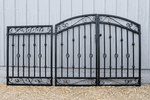 3-ft Tall 3-ft Wide Wrought Iron Donovan Entry Gate