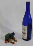 3 Recycled Metal Frog Water Garden Accents