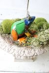 3 Recycled Metal Frog Water Garden Accents
