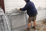 3t by 3w Ornamental Woven Double Loop Wire Gate For Fence