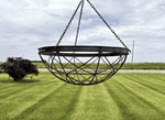 30in  Giant Jupiter Metal Hanging Flower Basket Planter 