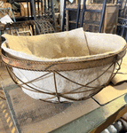30in  Giant Jupiter Metal Hanging Flower Basket Planter 