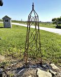 44" Wrought Iron Square Garden Plant Trellis