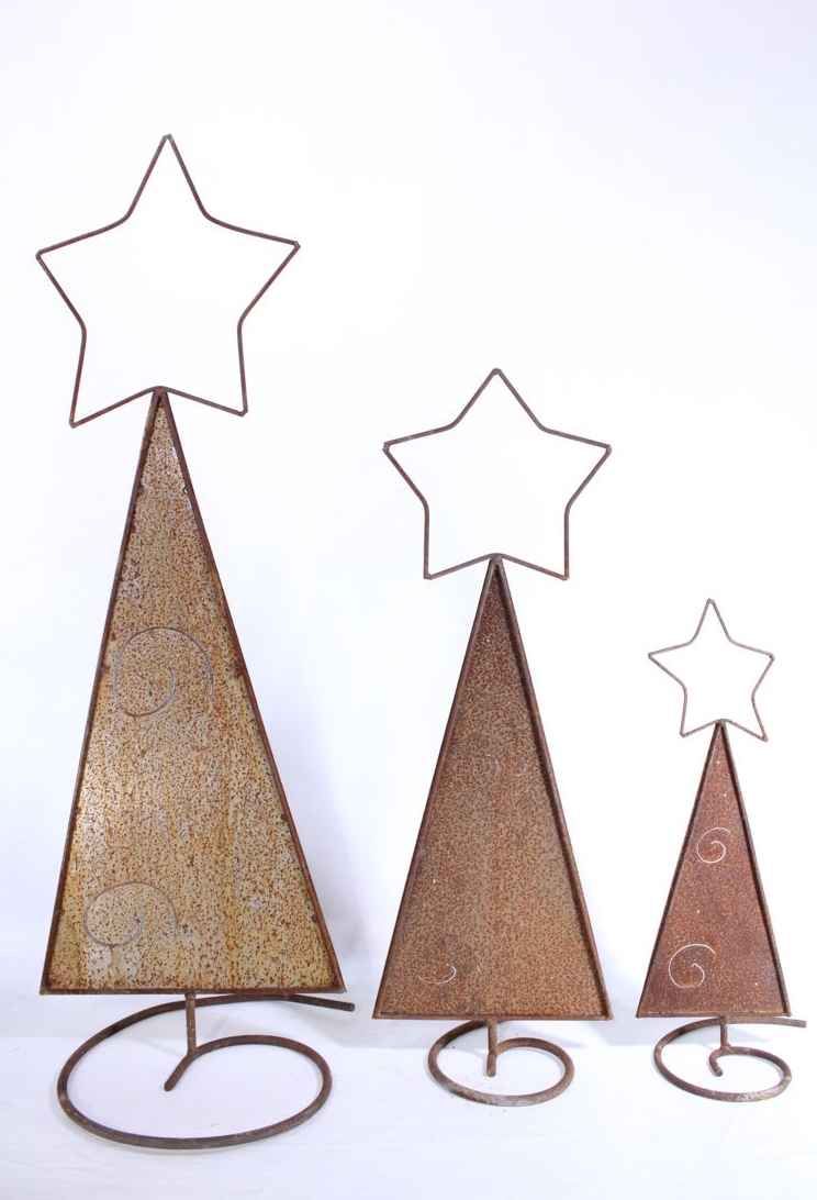 36" Medium Metal Christmas Tree Star on Top Holiday Decor