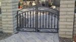 36 Tall Donovan Double Swing Iron Gate - 5 Wide