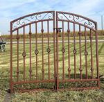 36 Tall Donovan Double Swing Iron Gate - 5 Wide