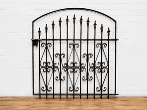 Wrought Iron 3ft Tall x 44in Wide Curly Clarkson Entry Gate