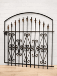 Wrought Iron 3ft Tall x 44in Wide Curly Clarkson Entry Gate