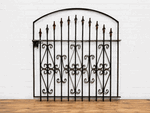 Wrought Iron 3ft Tall x 44in Wide Curly Clarkson Entry Gate