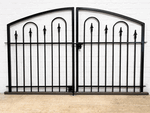 Wrought Iron 3ft Tall x 6ft Wide Center Divide Des Moines Entry Gate