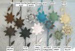 37 Rustic Metal Flower Stake - Lawn Ornament