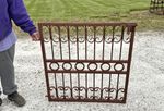 3ft Tall Magnolia Circle Metal Gate For Entrance
