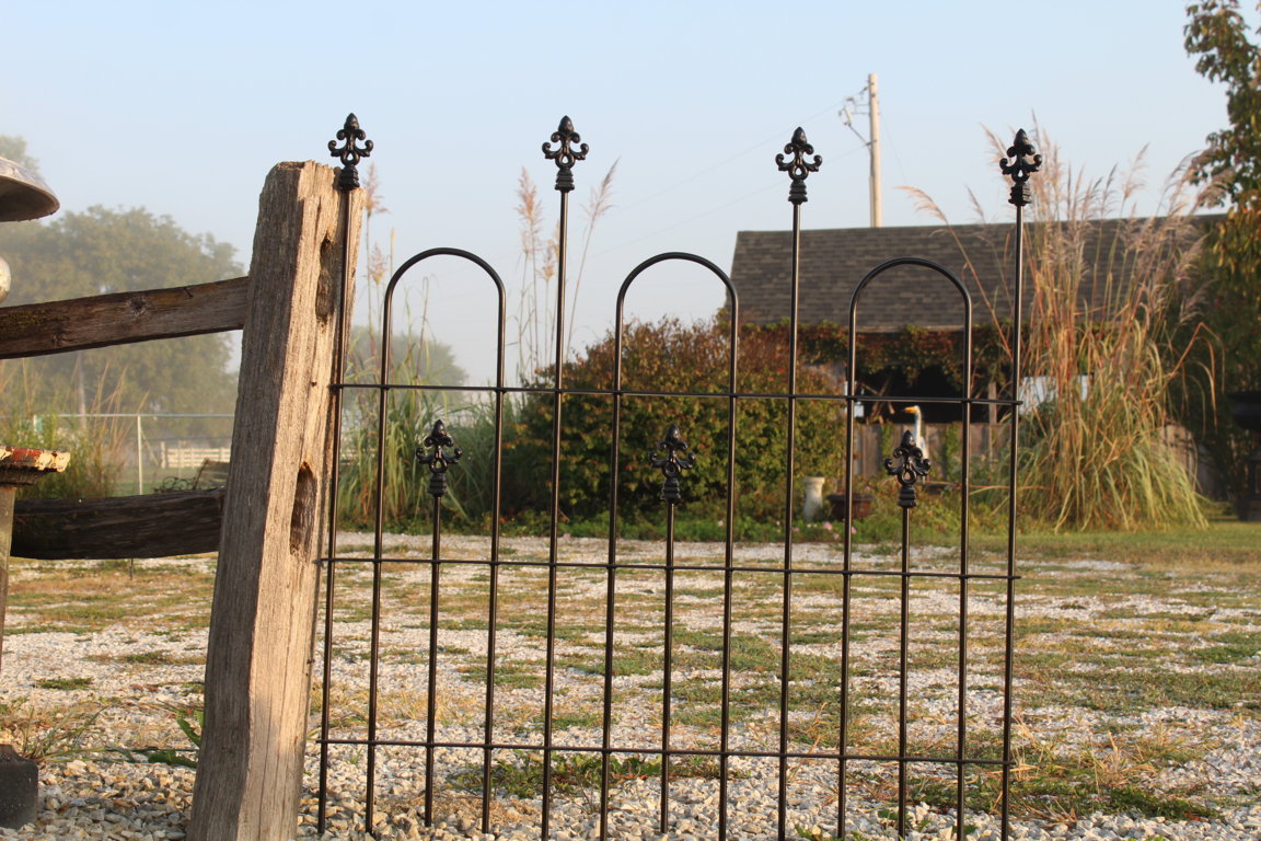 4' Tall DIY Wrought Iron Fencing Acorn Cast Finial