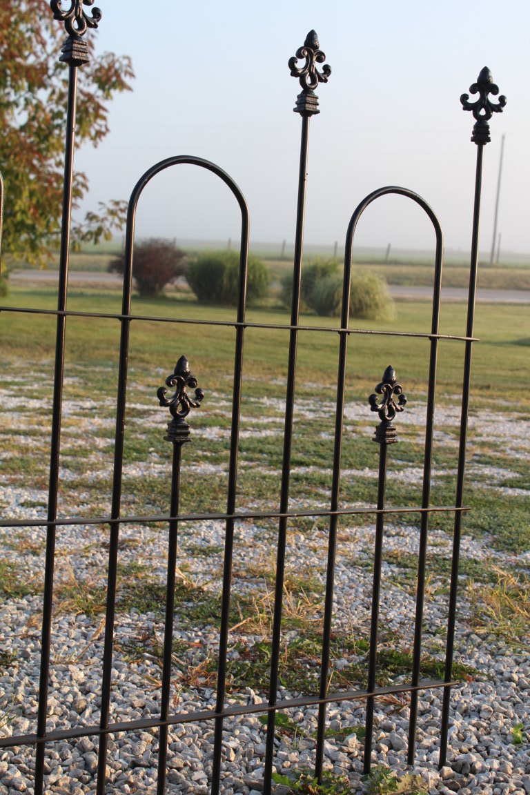 4' Tall DIY Wrought Iron Fencing Acorn Cast Finial